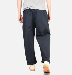 UNIVERSAL WORKS Double Pleat Pant Navy* Chinos