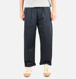 UNIVERSAL WORKS Double Pleat Pant Navy* Chinos