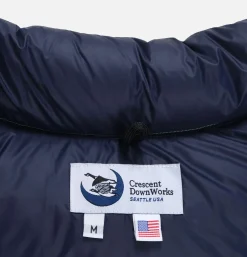 CRESCENT DOWN WORKS Down Sweater Green Navy* Coats & Jackets