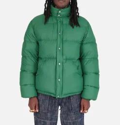 CRESCENT DOWN WORKS Down Sweater Green Navy* Coats & Jackets