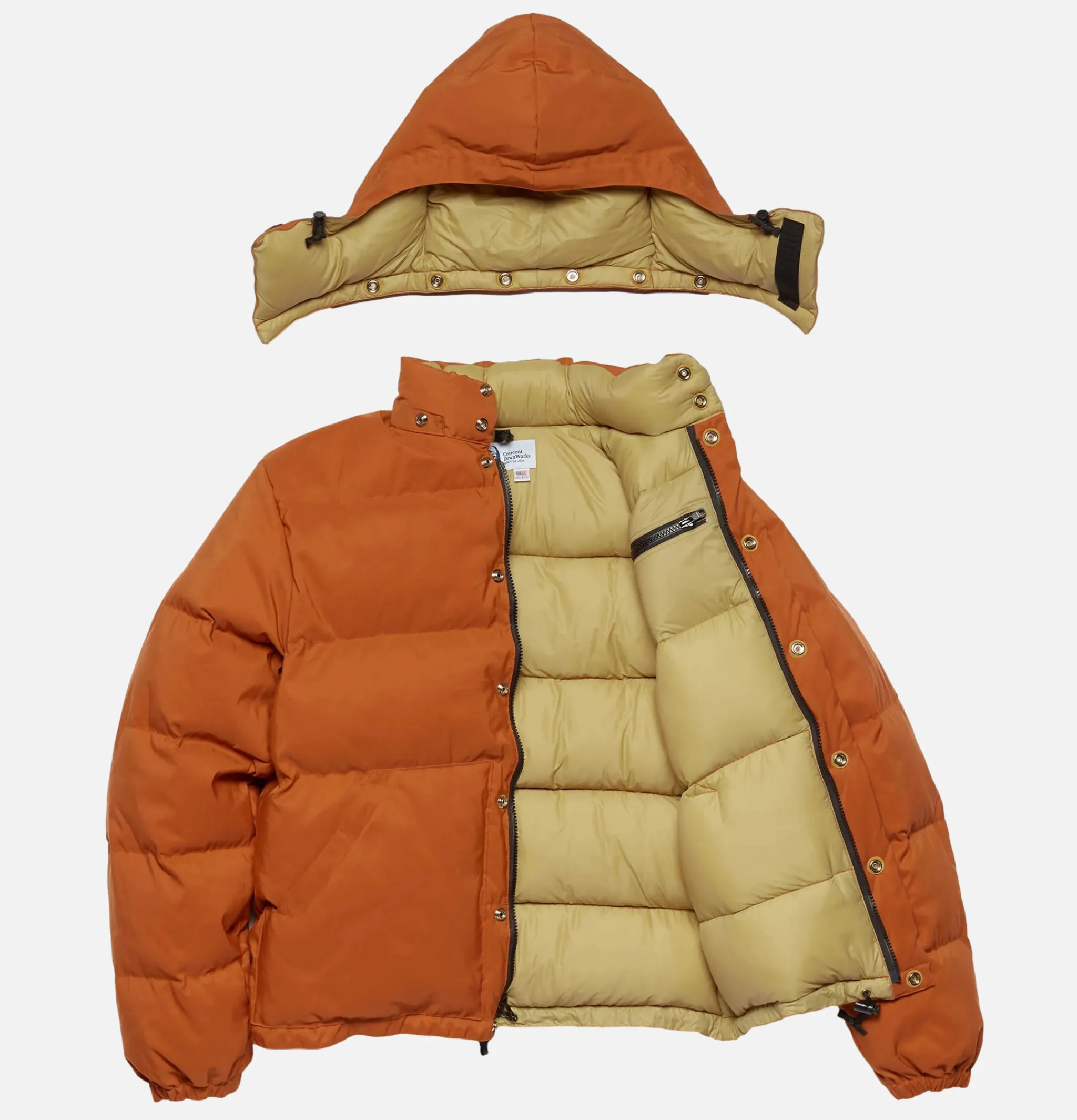 CRESCENT DOWN WORKS Down Sweater Jacket Rust* Coats & Jackets