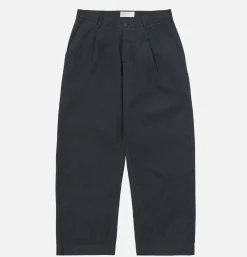 UNIVERSAL WORKS Duke Pant Cotton Navy* Trousers