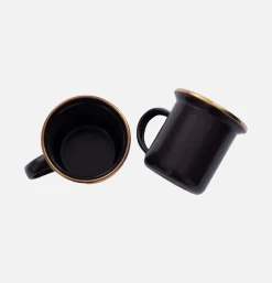 BAREBONES Enamel Cup Set X 2 Charcoal* Outdoor