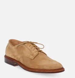 ALDEN SHOE CO 29332F - Plain Toe Blucher Suede Tan* Shoes