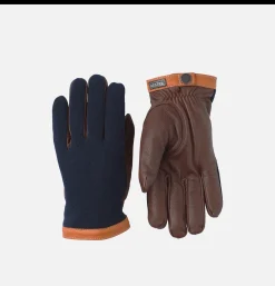 HESTRA Gants Deerskin Wool Tricot Navy* Gloves • Beanies • Scarves