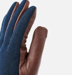 HESTRA Gants Deerskin Wool Tricot Navy* Gloves • Beanies • Scarves