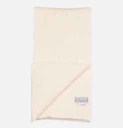 ROBERT MACKIE Geelongora Ribbed Scarf Ecru* Gloves • Beanies • Scarves