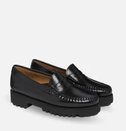 G.H. BASS Gh Bass Larson Black Gh Bass Women's Moccasin*Women Shoes