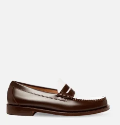 G.H. BASS Gh Bass Weejun Brown and White* Mocassins