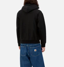 CARHARTT WIP Hooded American Script Black* Sweatshirts & Fleeces