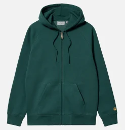 CARHARTT WIP Hooded Chase Jacket Botanic Green* Sweatshirts & Fleeces