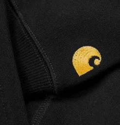 CARHARTT WIP Hooded Chase Sweat Black* Sweatshirts & Fleeces