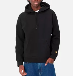 CARHARTT WIP Hooded Chase Sweat Black* Sweatshirts & Fleeces