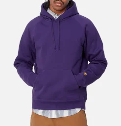 CARHARTT WIP Hooded Chase Sweat Tyrian* Sweatshirts & Fleeces