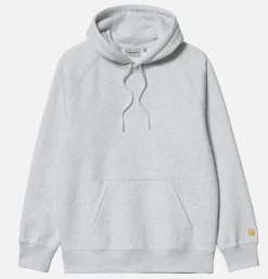 CARHARTT WIP Hooded Chase Sweatshirt Ash Heather* Sweatshirts & Fleeces