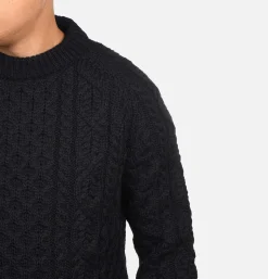 PEREGRINE Hudson Knit Aran Navy* Knitwear