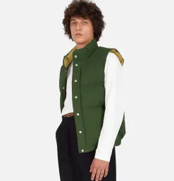 CRESCENT DOWN WORKS Italian Down Vest Olive* Coats & Jackets