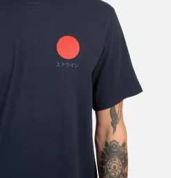 EDWIN Japanese Sun Tee Shirt Navy* T-shirts