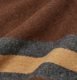 UNIVERSAL WORKS Kyoto Work Jkt Wool Stripe Cha* Veste