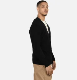 WILLIAM LOCKIE Lambswool Cardigan Black* Knitwear