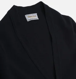 WILLIAM LOCKIE Lambswool Cardigan Navy* Knitwear