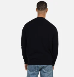 WILLIAM LOCKIE Lambswool Cardigan Navy* Knitwear