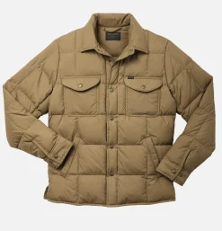 FILSON Lightweight Down Jac Shirt Tan* Coats & Jackets