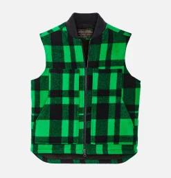 FILSON Lined Mackinaw Wool Vest Green* Veste|Coats & Jackets