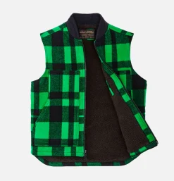FILSON Lined Mackinaw Wool Vest Green* Veste|Coats & Jackets