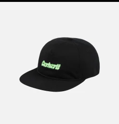 CARHARTT WIP Liquid Script Cap Black* Caps & Hats