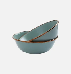 BAREBONES Living Enamel Bowl x 2 Mint.* Outdoor