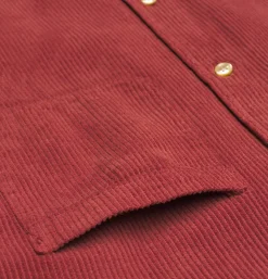 PORTUGUESE FLANNEL Lobo Cord Shirt Bordeaux* Shirts & Polos