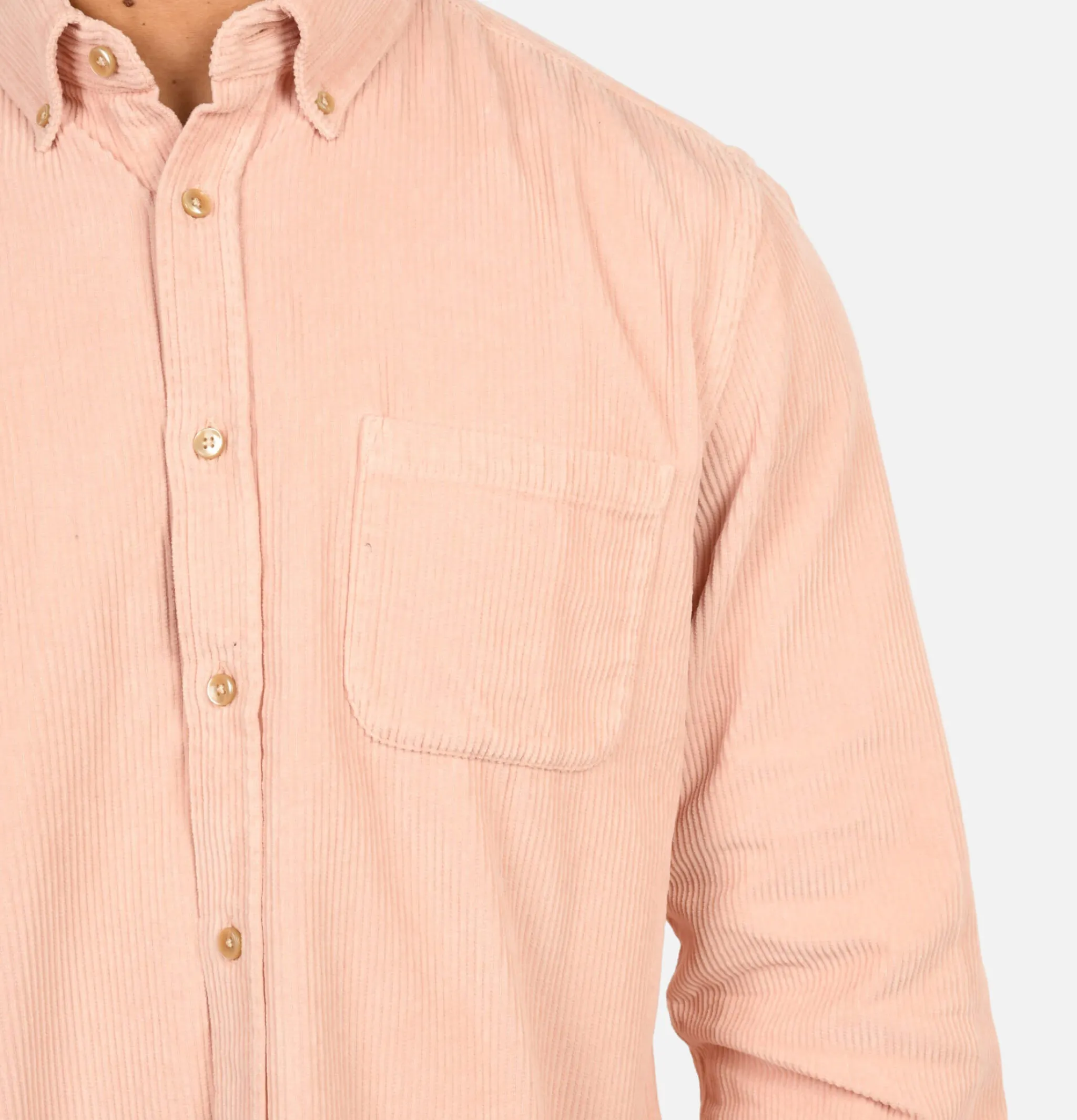 PORTUGUESE FLANNEL Lobo Cord Shirt Old Rose* Shirts & Polos