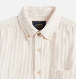 PORTUGUESE FLANNEL Lobo Ecru Shirt* Shirts & Polos