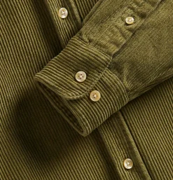 PORTUGUESE FLANNEL Lobo Olive Shirt* Shirts & Polos
