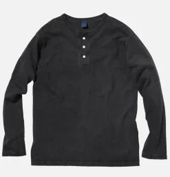 GOOD ON Ls Henley Tee Black* T-shirts