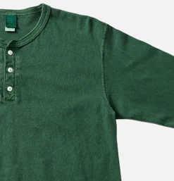 GOOD ON Ls Henley Tee Dark Green* T-shirts