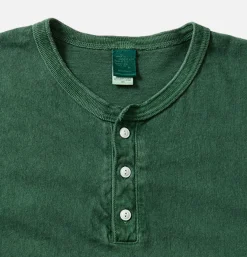 GOOD ON Ls Henley Tee Dark Green* T-shirts