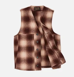FILSON Mackinaw Wool Vest Brown Tan* Veste