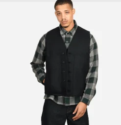 FILSON Mackinaw Wool Vest Charcoal* Veste