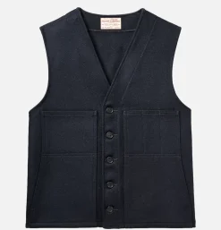 FILSON Mackinaw Wool Vest Navy* Veste|Coats & Jackets