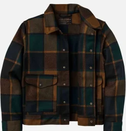 FILSON Mackinaw Wool Work Plaid Green* Coats & Jackets