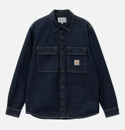 CARHARTT WIP Manny Shirt Blue Rinsed* Veste