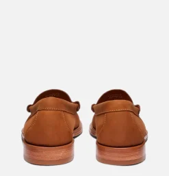 G.H. BASS Mens Larson Penny Loafers Nubuck Tan* Mocassins