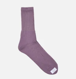 ANONYMOUS ISM Oc Pile Low Crew Purple* Socks