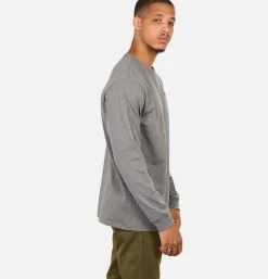 PATAGONIA P6 Logo LS T-shirt Grey* T-shirts