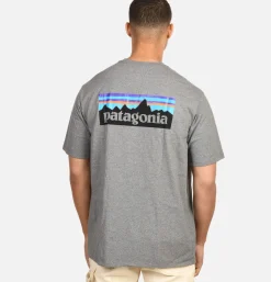 PATAGONIA P-6 Logo T-shirt Gravel Heather* T-shirts