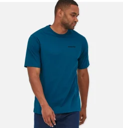 PATAGONIA P6 Logo T-shirt Wavy Blue* T-shirts