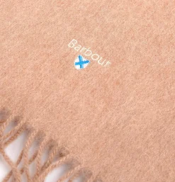 BARBOUR Plain Lambswool Scarf Lt Brown* Gloves • Beanies • Scarves