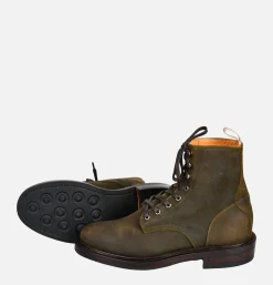 UNMARKED Plain Toe Db Hunter Waxed Olive* Boots